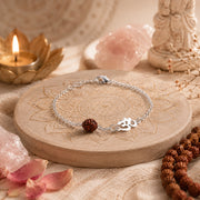 Rudraksha Om Bracelet